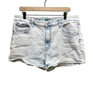 Wild Fable Light Wash Highest Rise Mom Shorts plus size 18